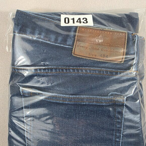 J. Crew Jeans Mens 32x30 Denim Slim Fit Narrow Leg Style 484 Dark Wash - Picture 12 of 12